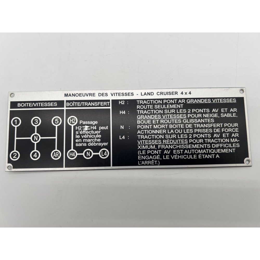 Plaque de Transmission J4 BV5 DTC Parts pour Toyota Land Cruiser