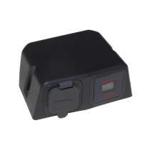  Support allume cigare femelle Engel 12/24V avec voltmètre LCD 