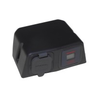  Support allume cigare femelle Engel 12/24V avec voltmètre LCD 