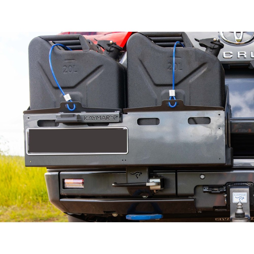 Porte jerrycan double Kaymar gauche Toyota Land Cruiser 300