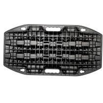 Plaque à sable Maxtrax Jaxbase noire : appui cric 4x4 robuste