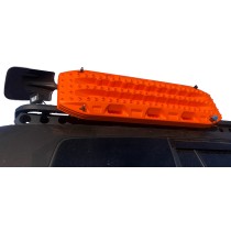 Support incliné Maxtrax + pelle pour galerie 4x4, désensablage
