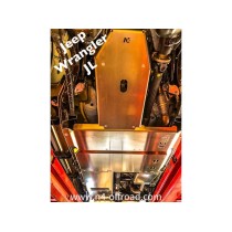  Ski de protection aluminium 6mm Jeep Wrangler JL 2.2L N4-Offroad 