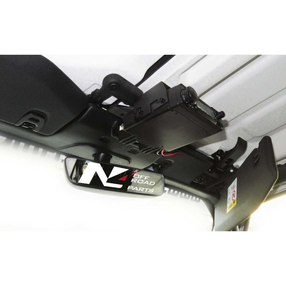  Support VHF/CB central Jeep Wrangler JL N4-Offroad, fixation facile 