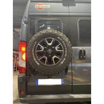 Porte roue de secours inox Fiat Ducato Campeo N4 Offroad robuste