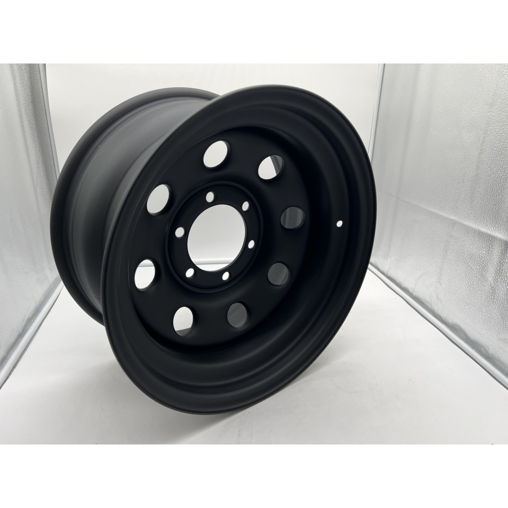 Jante acier Soft8 noire 8x16 pour 4x4 Land Cruiser, Patrol, Pajero
