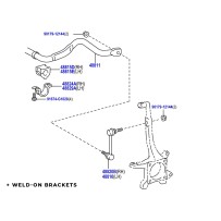 Kit barre stabilisatrice avant Toyota KDJ15/GDJ15 N4-Offroad robuste
