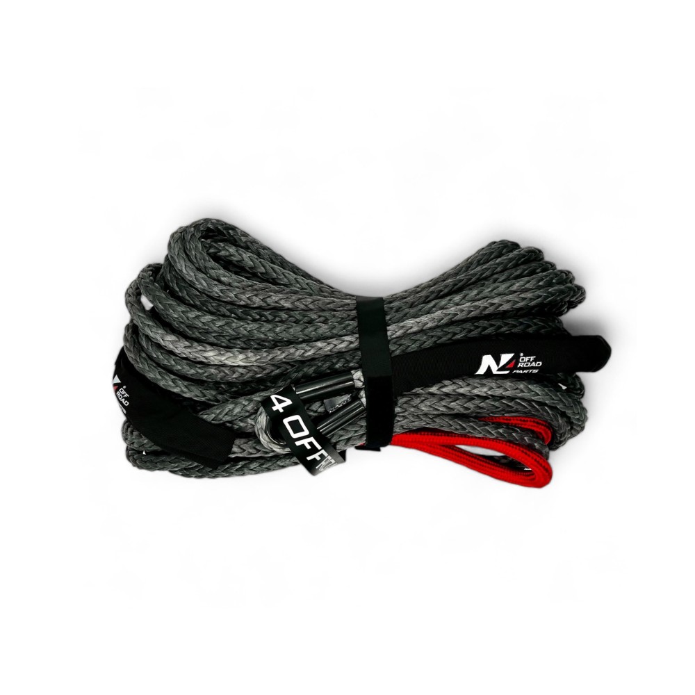 Corde synthétique treuil 12mmx28M N4-Offroad, 6.8T ultra résistante