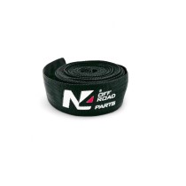 Protection corde treuil 12mm N4-Offroad noire, gaine résistante 4x4