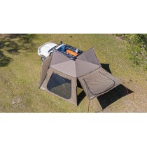 Paroi latérale Batwing Compact Rhino Rack avec porte – Auvent 4x4