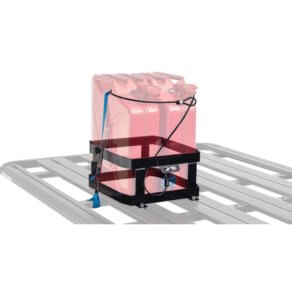 Double Vertical Jerry Can Holder Rhino Rack - Accessoire 4x4 Offroad
