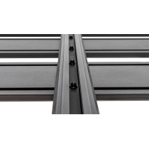 Galerie Rhino Rack 2m70 Land Rover Defender 110 – Aluminium Noir