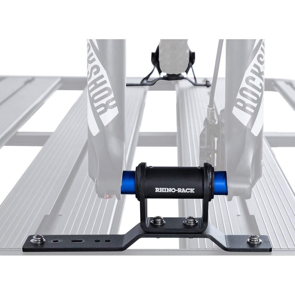 Rhino Rack Axe Mount Support vélo axe traversant Pioneer Rhino Rack - Fixation robuste 4x4