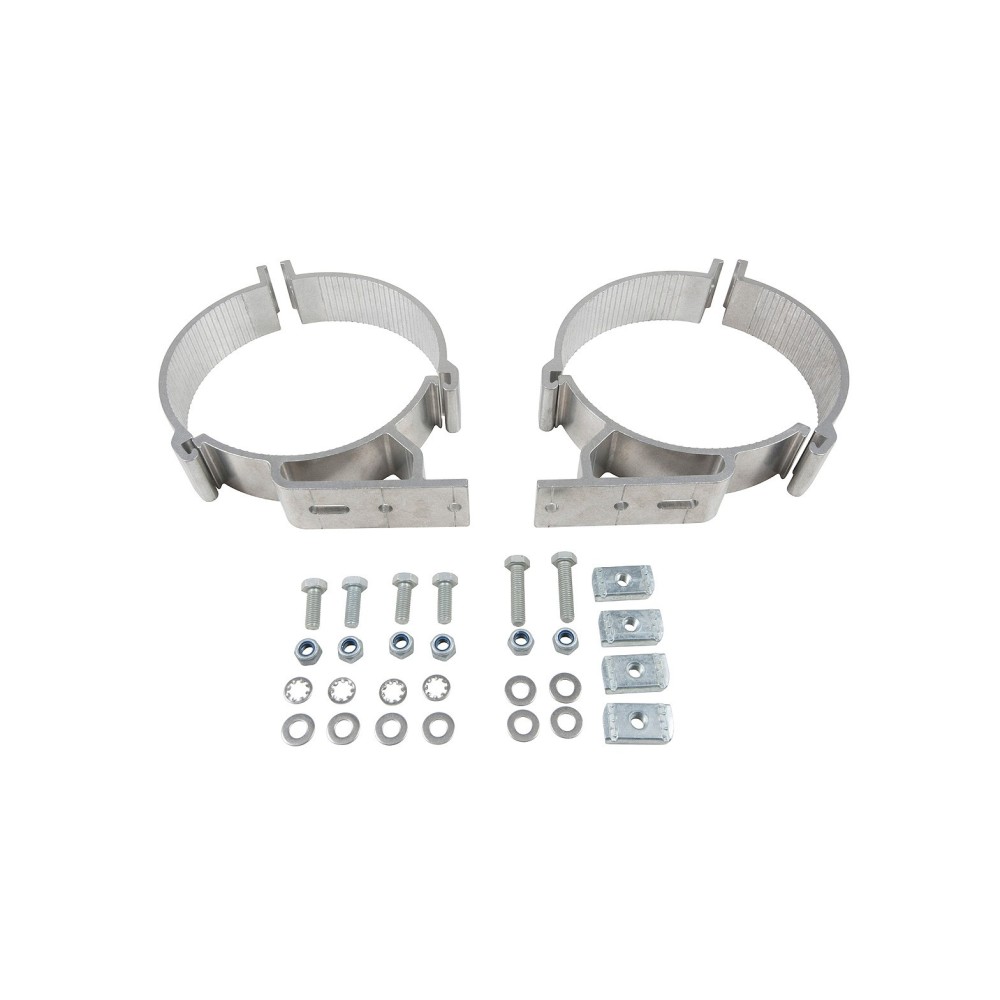 Colliers 150mm Rhino Rack x2 : Fixez votre conduit 4x4 solidement