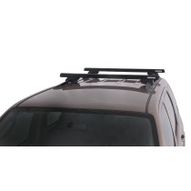 Kit 2 barres de toit noire 1120mm avec pieds CXB Heavy Duty Nissan Pathfinder Ti 1995-2001
