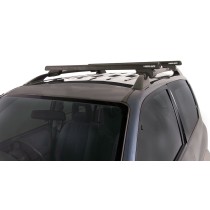Kit 2 barres de toit noire 1120mm avec pieds CXB Heavy Duty Nissan Pathfinder Ti 1995-2001