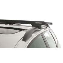 Kit 2 barres de toit noire 1120mm avec pieds CXB Heavy Duty Nissan Pathfinder Ti 1995-2001