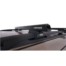 Kit 2 barres de toit noire 1120mm avec pieds CXB Heavy Duty Nissan Pathfinder Ti 1995-2001