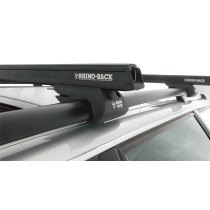 Kit 2 barres de toit noire 1120mm avec pieds CXB Heavy Duty Nissan Pathfinder Ti 1995-2001