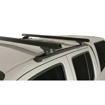 Barres de toit noires Heavy Duty Rhino Rack Navara D40 2005-2015
