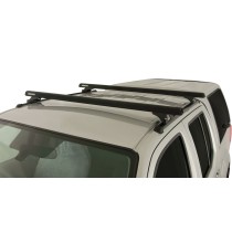 Barres de toit noires Heavy Duty Rhino Rack Navara D40 2005-2015