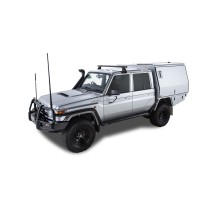Barre de toit noire Heavy Duty 1500mm Rhino Rack pour pick-up robuste