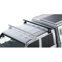 Barre de toit noire Heavy Duty 1500mm Rhino Rack pour pick-up robuste