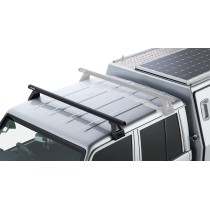 Barre de toit noire Heavy Duty 1500mm Rhino Rack pour pick-up robuste