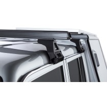 Barres de toit noires Heavy Duty 1500mm Rhino Rack pick-up 4x4