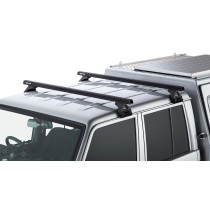 Barres de toit noires Heavy Duty 1500mm Rhino Rack pick-up 4x4