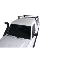 Kit 2 barres de toit noires Heavy Duty 1500mm Rhino Rack robuste