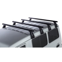 Barres de toit noires Heavy Duty 1500mm Toyota Land Cruiser 78
