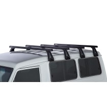 Barres de toit noires Heavy Duty 1500mm Toyota Land Cruiser 78