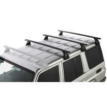 Barres de toit 1500mm Vortex RL150 noires pour Land Cruiser 76