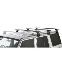Barres de toit 1500mm Vortex RL150 noires pour Land Cruiser 76