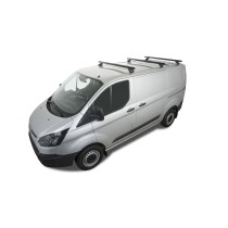 Kit 3 barres de toit noires Heavy Duty Ford Transit Custom robuste