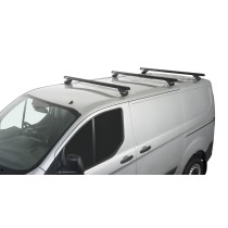 Kit 3 barres de toit noires Heavy Duty Ford Transit Custom robuste