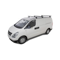 Kit 3 Barres de Toit Noire Heavy Duty Hyundai iLoad 2008-2021