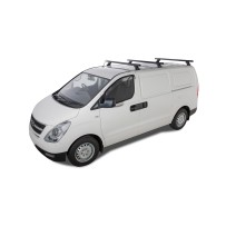 Kit 3 Barres de Toit Noire Heavy Duty Hyundai iLoad 2008-2021