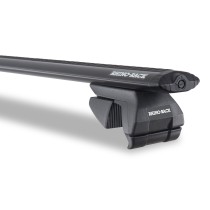Kit 2 barres de toit noire Vortex 1260mm avec pieds SX Nissan Pathfinder Plus R50 2002-2005