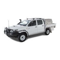 Barres de toit noires Vortex RLT600 pour Toyota Hilux Vigo 2005-2015