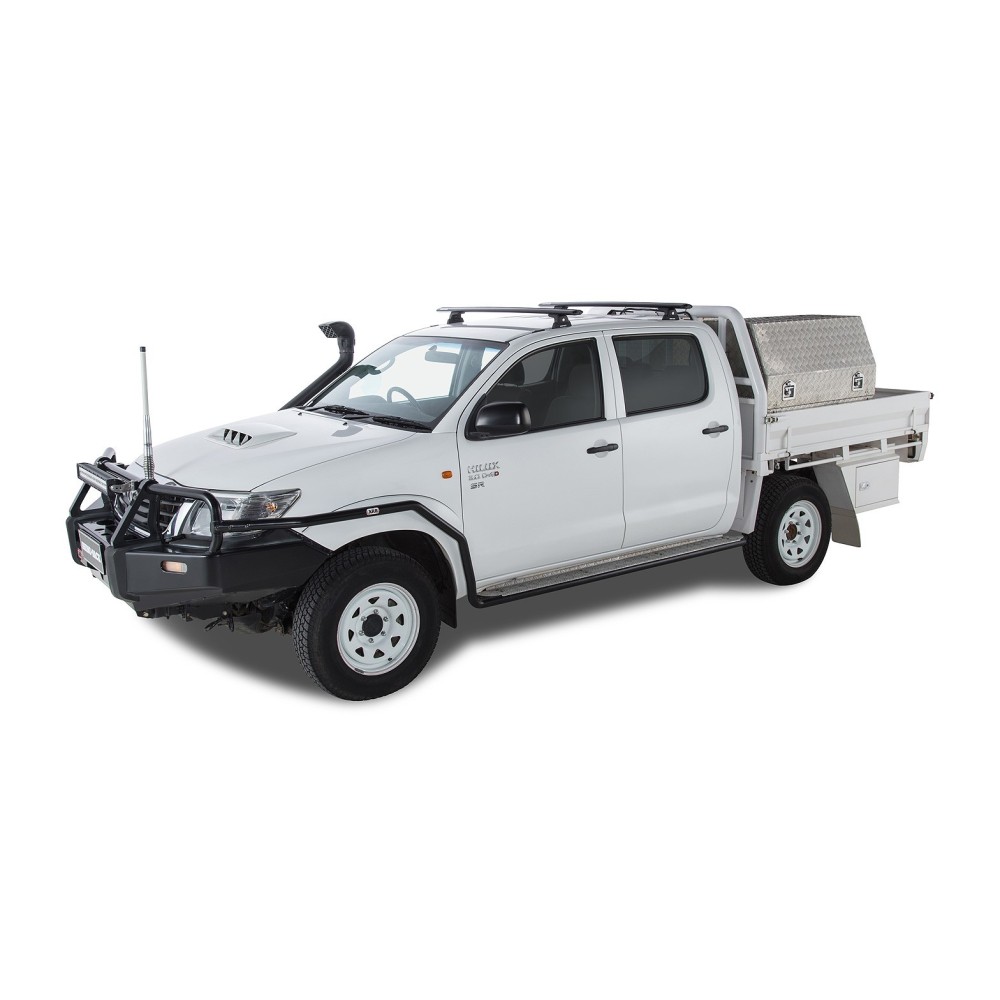 Barres de toit noires Vortex RLT600 pour Toyota Hilux Vigo 2005-2015