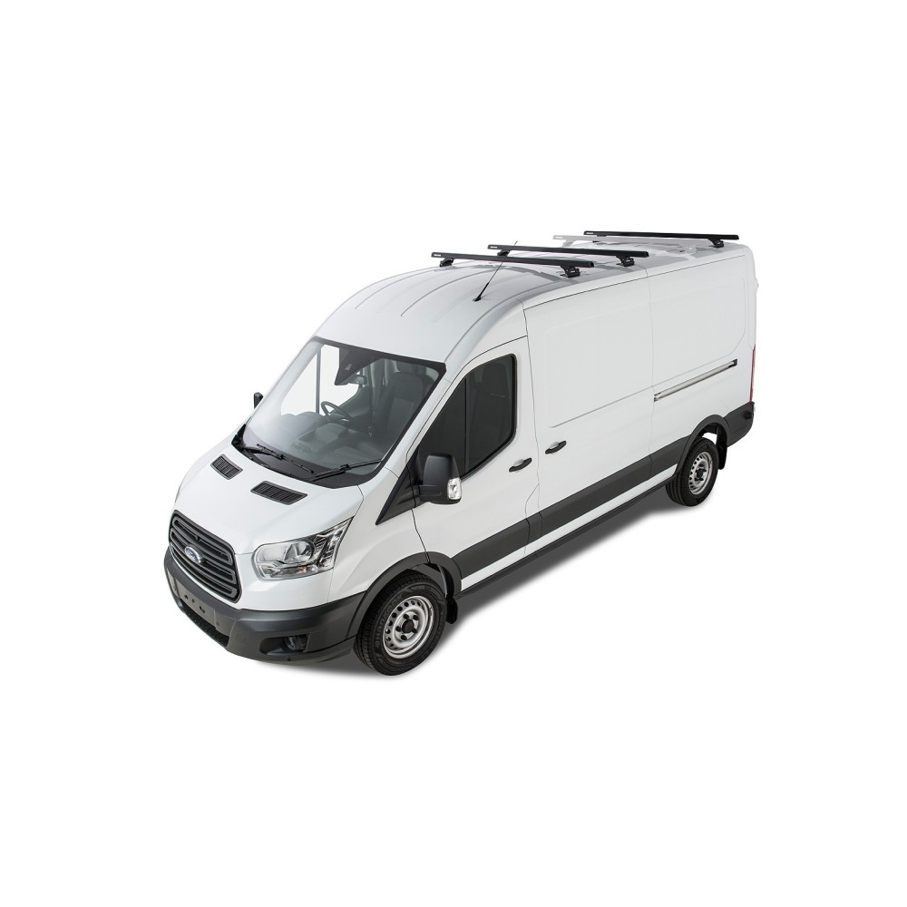 Kit 3 Barres de Toit Noires Heavy Duty Ford Transit 2014+ RLTP