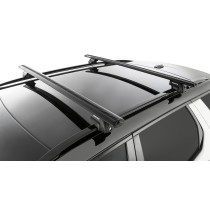 Kit 2 barres de toit noires Vortex 1370mm Rhino Rack solide