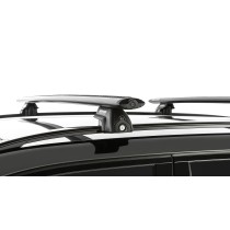 Kit 2 barres de toit noires Vortex 1370mm Rhino Rack solide