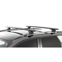 Kit 2 barres de toit noires Vortex 1370mm Rhino Rack solide