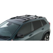 Kit 2 barres de toit noire Vortex StealthBar Rhino Rack robuste