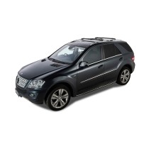 Kit 2 Barres de Toit Noires Vortex StealthBar Mercedes ML W164