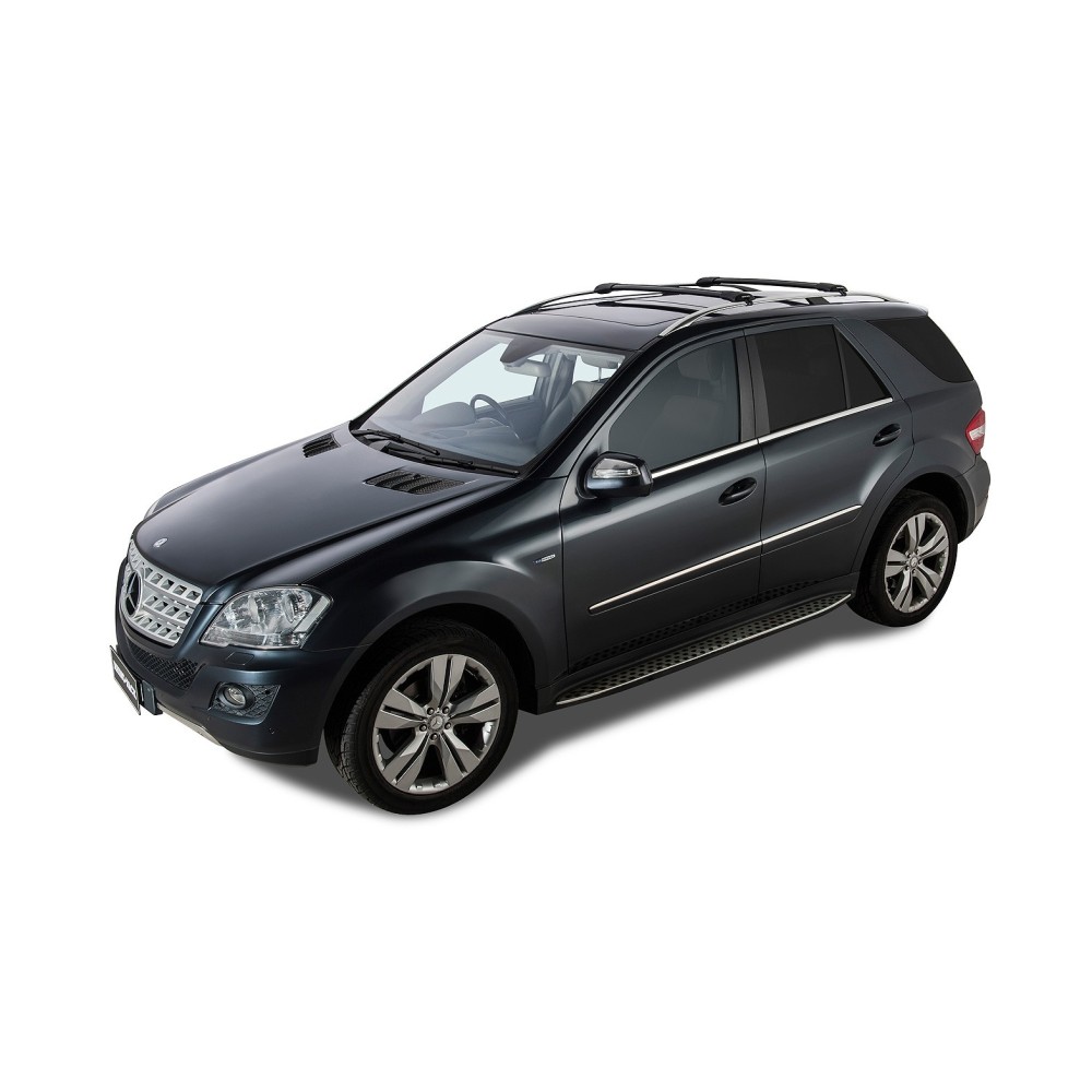 Kit 2 Barres de Toit Noires Vortex StealthBar Mercedes ML W164