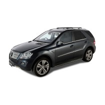 Kit 2 Barres de Toit Noires Vortex StealthBar Mercedes ML W164